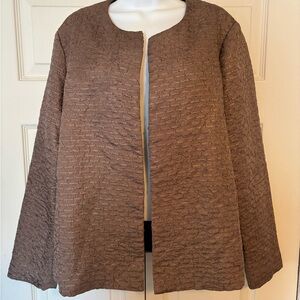 Chicos taupe topper jacket
